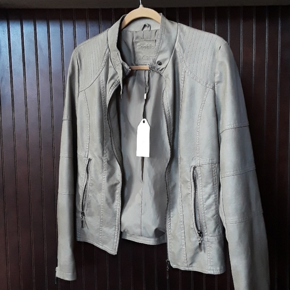 SOPHIE MAX Faux leather jacket